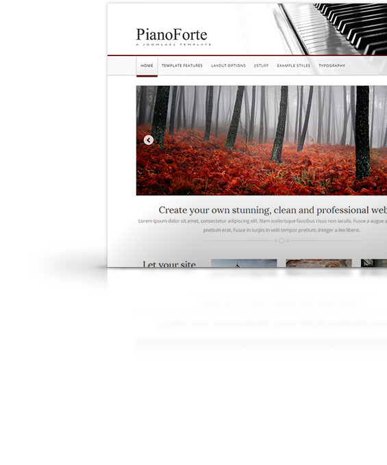 PianoForte Joomla Template